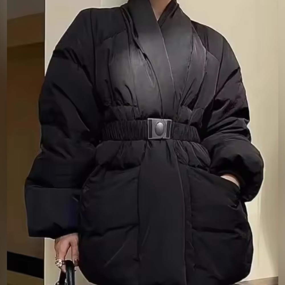 NEW $169 Lucy Goose Faux Trendy Puffer Coat - Picture 4 of 9